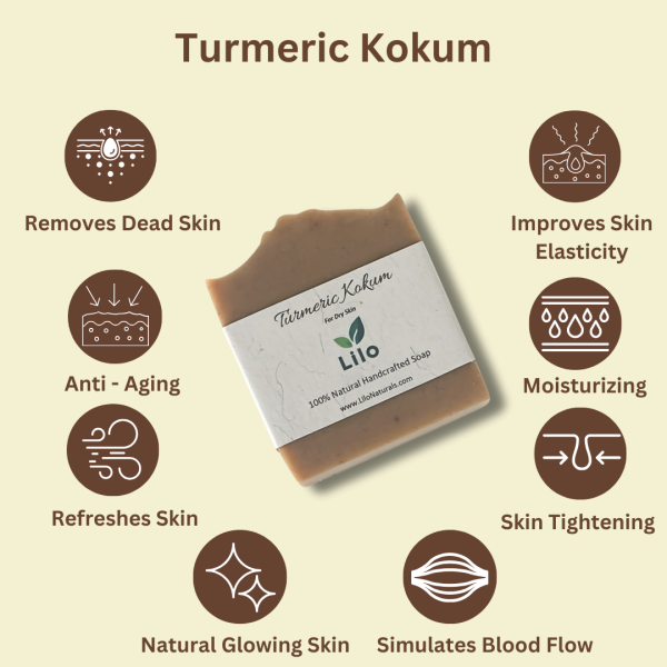 Turmeric Kokum | For Dry Skin | Organic Turmeric Powder | Kokum Butter | Fresh A2 Cow Milk | Coconut Oil | Lavender - Image 2