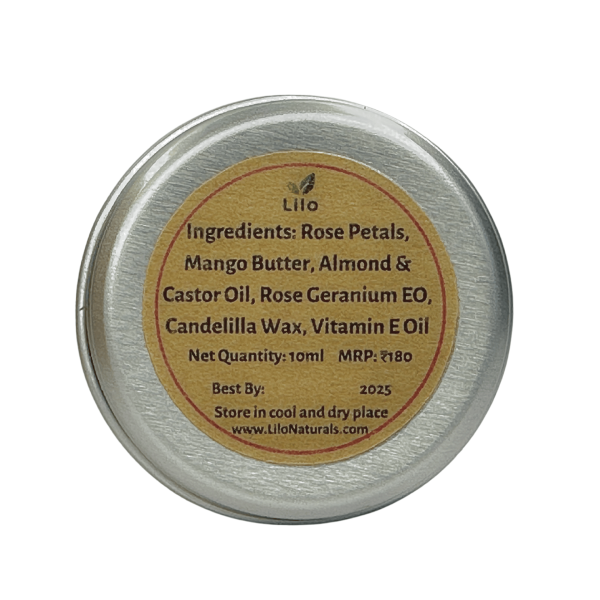 Lip Balm (Gulab) | Mango Butter | Almond Oil | Vitamin E Oil - Image 4