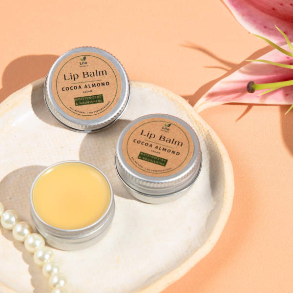 Lip Balm (Cocoa Almond) | Cocoa Butter | Almond Oil | Jojoba Oil - Image 2