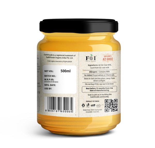 Organic Gir Cow's A2 Ghee - Image 2