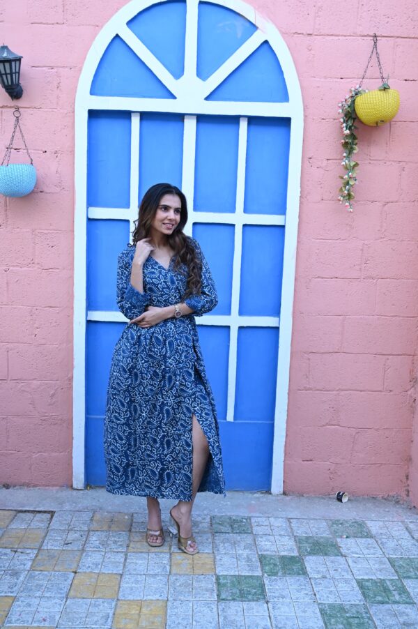 BAGRU HANDBLOCK PRINTED DRESS
