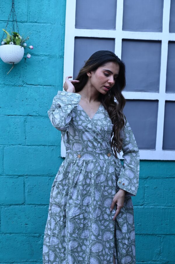 BAGRU HANDBLOCK PRINTED DRESS - Image 3
