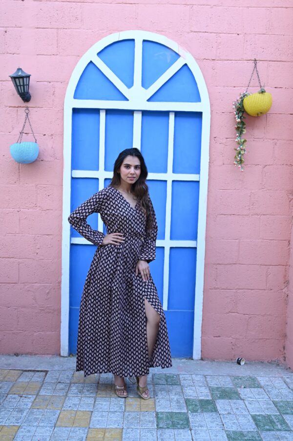BAGRU HANDBLOCK PRINTED DRESS - Image 2