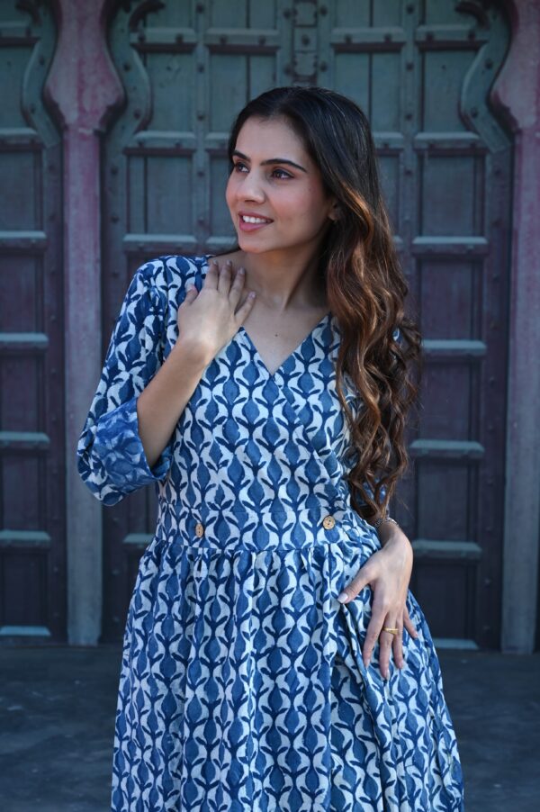 BAGRU HANDBLOCK PRINTED DRESS - Image 2