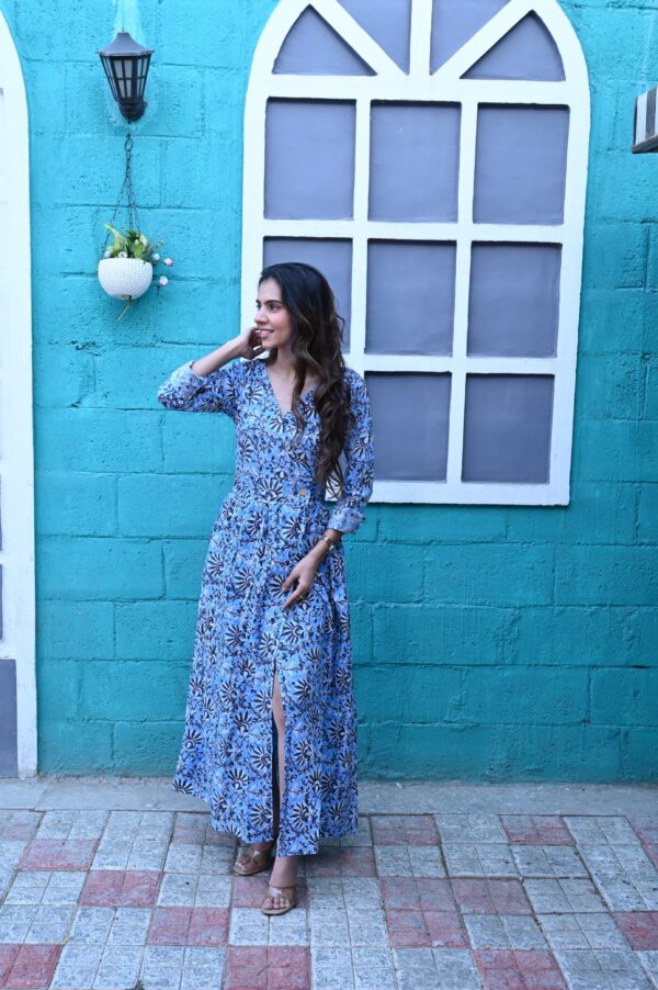 BAGRU HANDBLOCK PRINTED DRESS - Image 2
