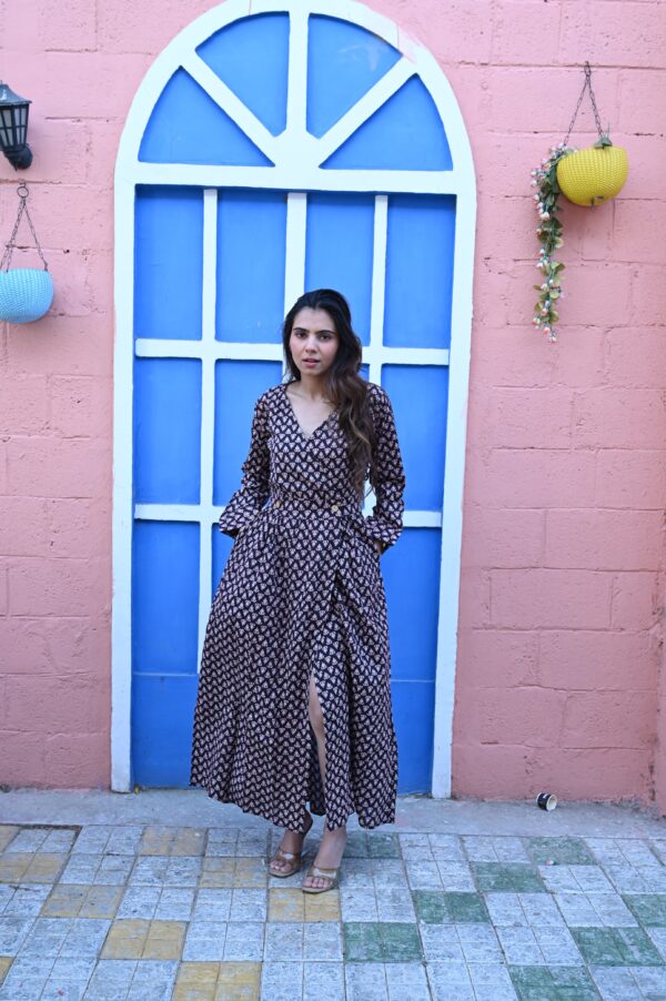 BAGRU HANDBLOCK PRINTED DRESS