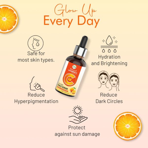 Vitamin C Serum for Face Glowing and Whitening Skin- 15ml - Image 3