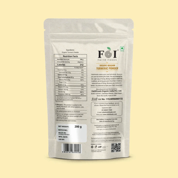 Organic Waigaon Turmeric Powder - Image 2