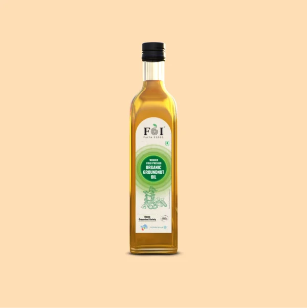 Organic Wood Pressed Groundnut Oil
