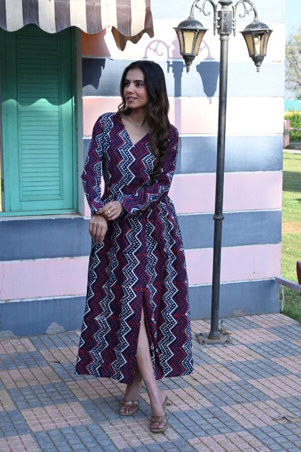 BAGRU HANDBLOCK PRINTED DRESS