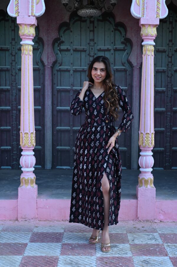 BAGRU HANDBLOCK PRINTED DRESS - Image 2