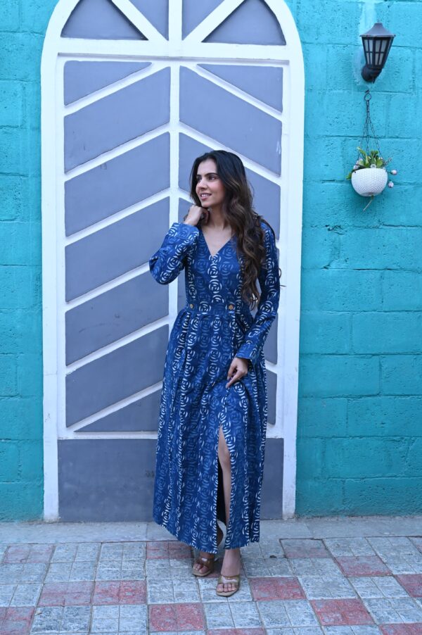 BAGRU HANDBLOCK PRINTED DRESS - Image 3