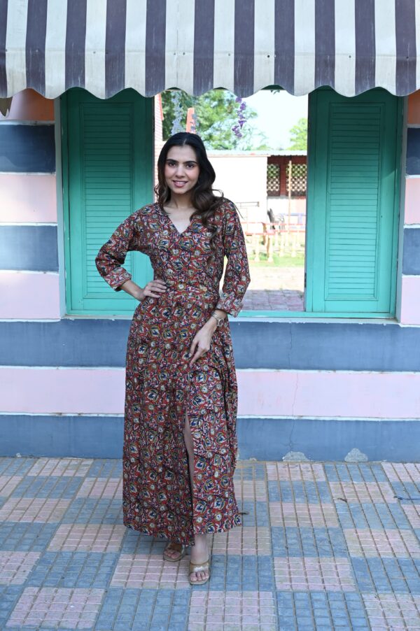 BAGRU HANDBLOCK PRINTED DRESS