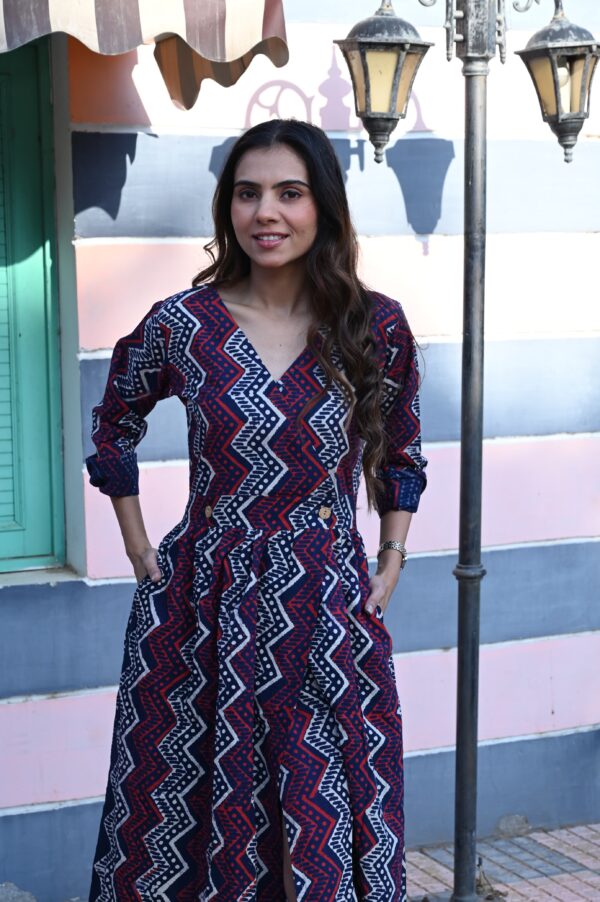 BAGRU HANDBLOCK PRINTED DRESS - Image 2