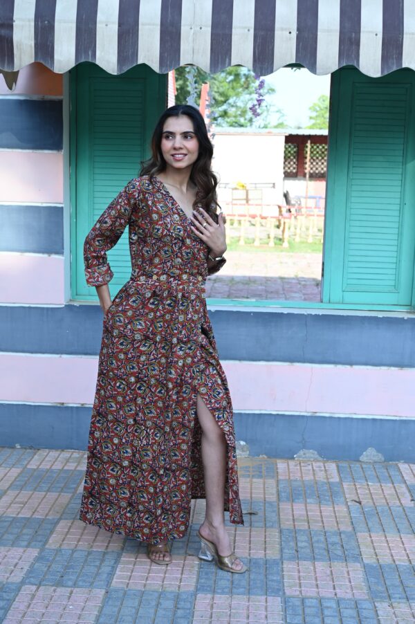 BAGRU HANDBLOCK PRINTED DRESS - Image 3
