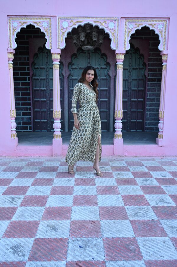 BAGRU HANDBLOCK PRINTED DRESS - Image 2