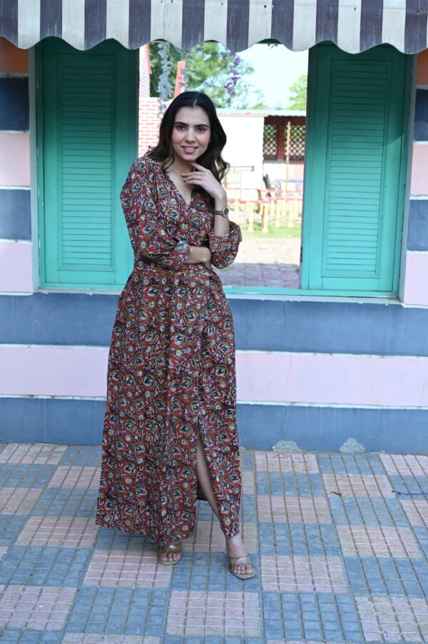 BAGRU HANDBLOCK PRINTED DRESS - Image 2