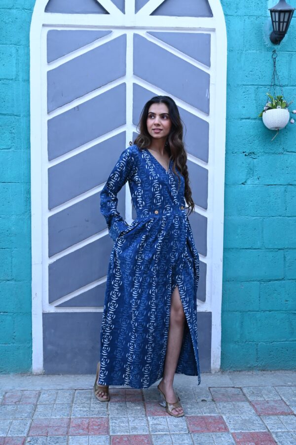 BAGRU HANDBLOCK PRINTED DRESS - Image 4