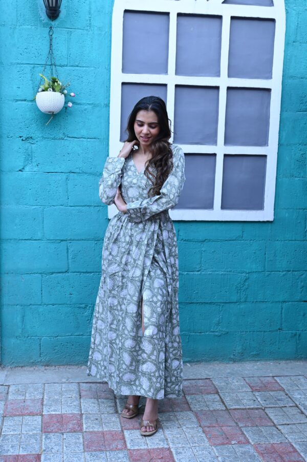 BAGRU HANDBLOCK PRINTED DRESS