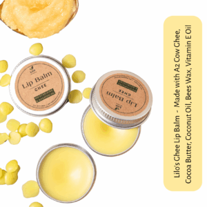 Lip Balm (Ghee) | Fresh A2 Cow Ghee | Cocoa Butter | Coconut Oil