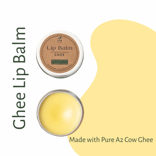 Lip Balm (Ghee) | Fresh A2 Cow Ghee | Cocoa Butter | Coconut Oil - Image 2