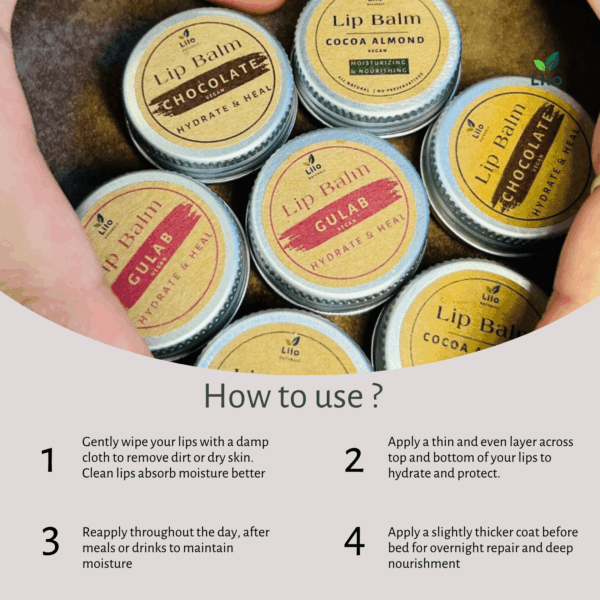 Lip Balm (Chocolate) | Cocoa | Mango Butter | Almond Oil | Vitamin E Oil - Image 5