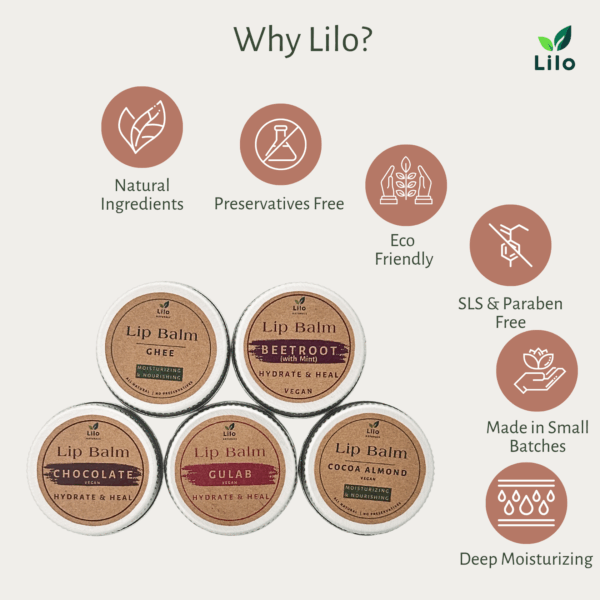 Lip Balm (Cocoa Almond) | Cocoa Butter | Almond Oil | Jojoba Oil - Image 5