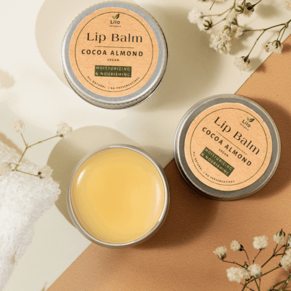 Lip Balm (Cocoa Almond) | Cocoa Butter | Almond Oil | Jojoba Oil - Image 6