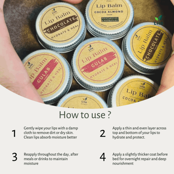 Lip Balm (Cocoa Almond) | Cocoa Butter | Almond Oil | Jojoba Oil - Image 8