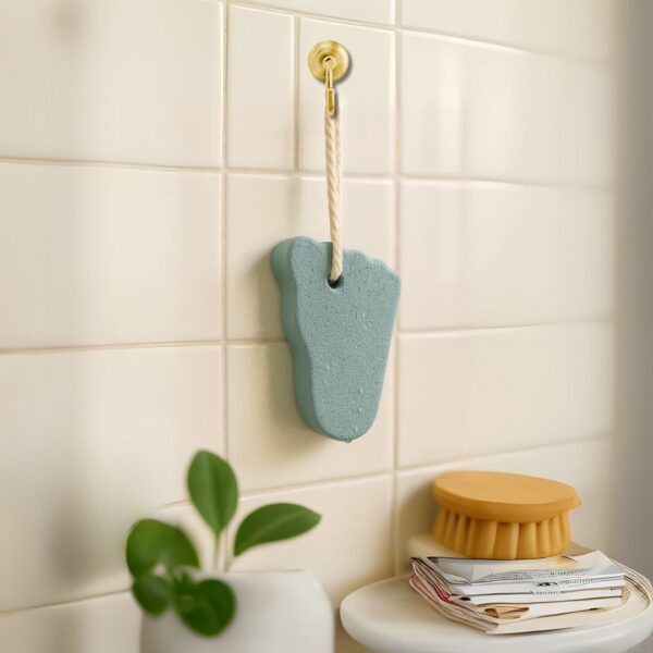 Be Organic Foot-Shaped Pumice Stone for Cracked Heels and Dead Skin Removal – Natural Foot Scrubber - Image 4
